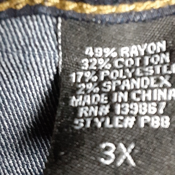 NWT Jeans High Rise Skinny Dark Wash 3X - Picture 8 of 13